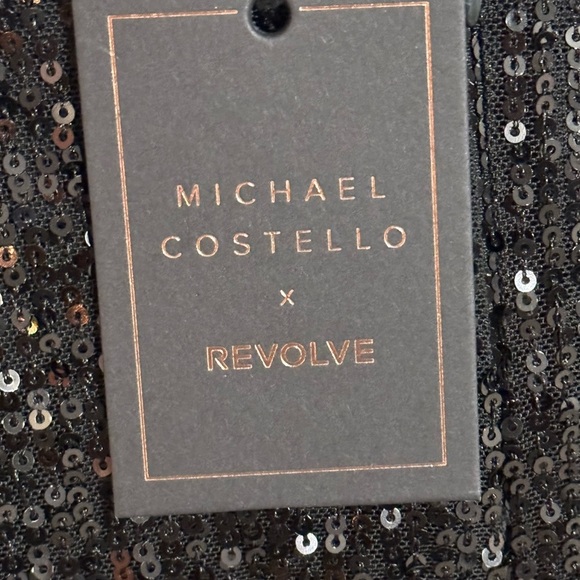 Michael Costello × REVOLVE‎ Canal
Mini Dress Black Sequins Holiday Size L Party - Picture 10 of 12